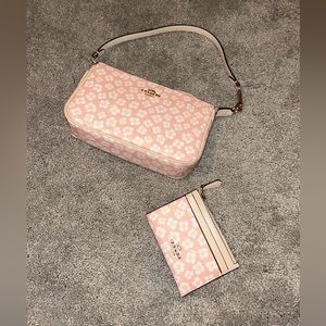 Coach Nolita 19 with Graphic Ditsy Floral Print & Wallet